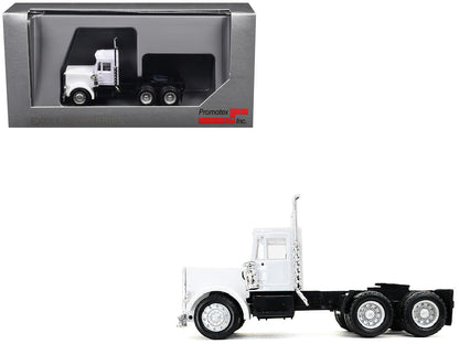 Peterbilt Short Day Cab White 1/87 (HO) Plastic Model Car by Promotex-2
