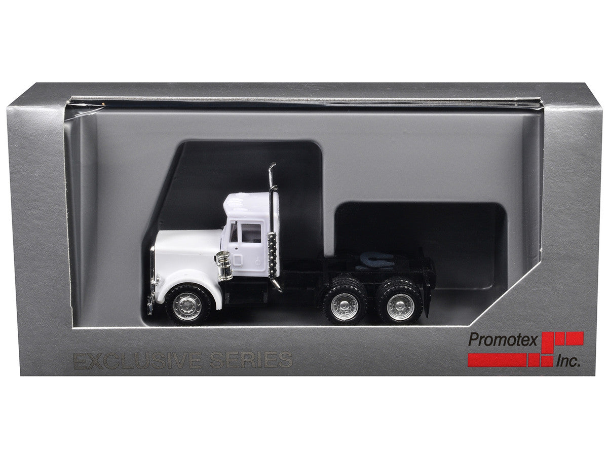 Peterbilt Short Day Cab White 1/87 (HO) Plastic Model Car by Promotex-1