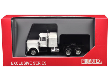 Peterbilt Sleeper Cab White 1/87 (HO) Plastic Model Car by Promotex-1