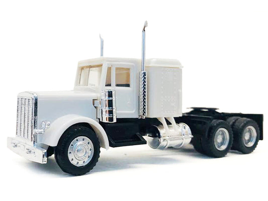 Peterbilt Sleeper Cab White 1/87 (HO) Plastic Model Car by Promotex-0