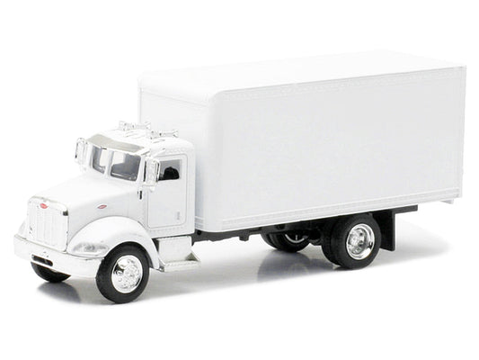 Peterbilt Utility 335 Box Truck White 1/43 Diecast Model by New Ray-0