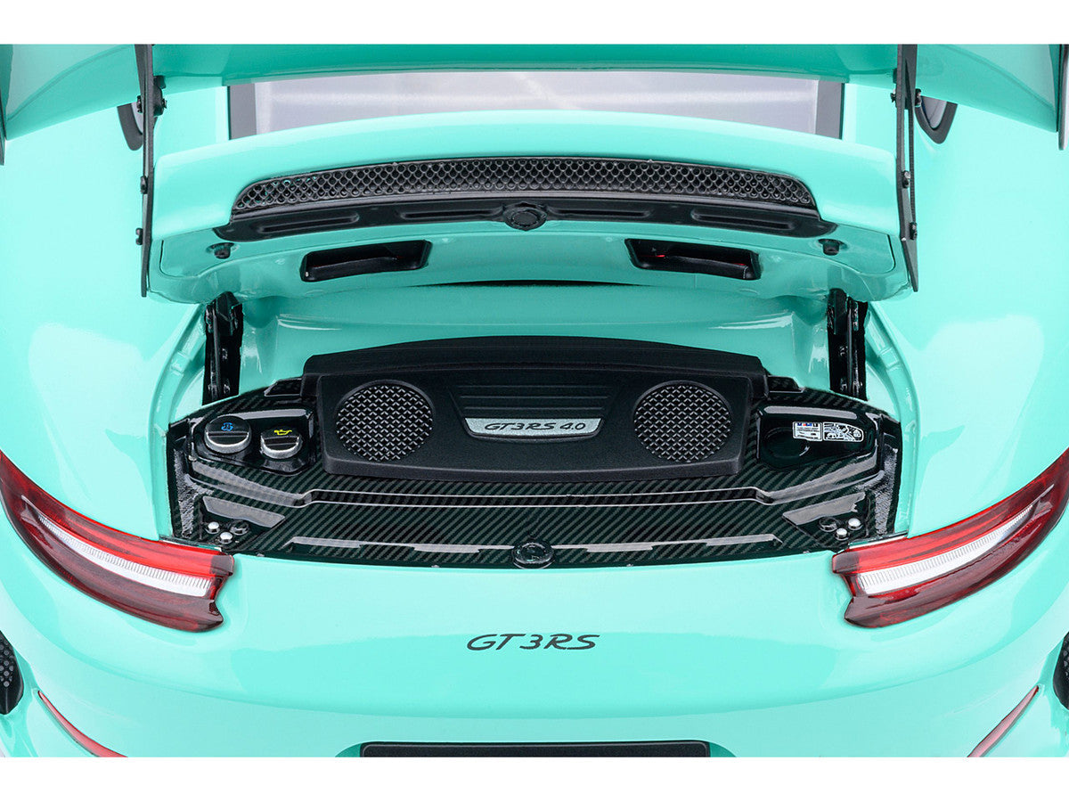 Porsche 911 (991.2) GT3 RS Mint Green 1/18 Model Car by Autoart-4