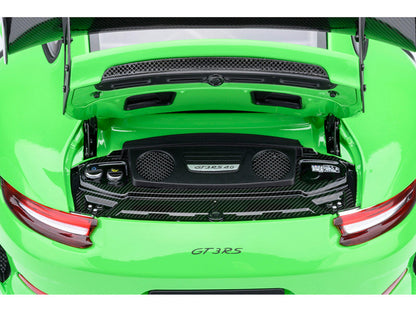 Porsche 911 (991.2) GT3 RS Weissach Lizard Green with Carbon Hood and Top 1/18 Model Car by Autoart-4