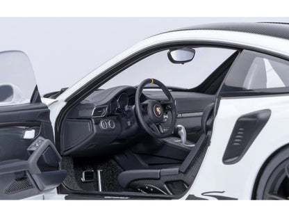 Porsche 911 (991.2) GT3 RS Weissach Package White with Carbon Hood and Top 1/18 Model Car by Autoart-1