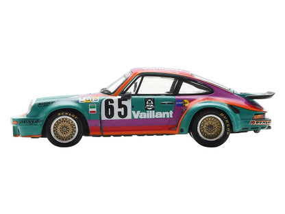 Porsche 911 Carrera RSR #65 Juan Carlos Bolanos - Andres Contreras - Billy Sprowls "Porsche Kremer Racing Team" "24 Hours of Le Mans" (1975) 1/64 Model Car by Spark-1