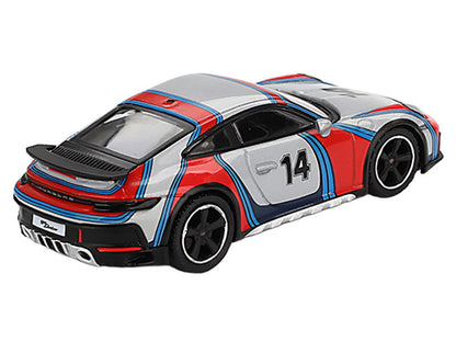 Porsche 911 Dakar #14 "Rally 1978" Ice Gray Metallic Limited Edition 1/64 Diecast Model Car by Mini GT-2