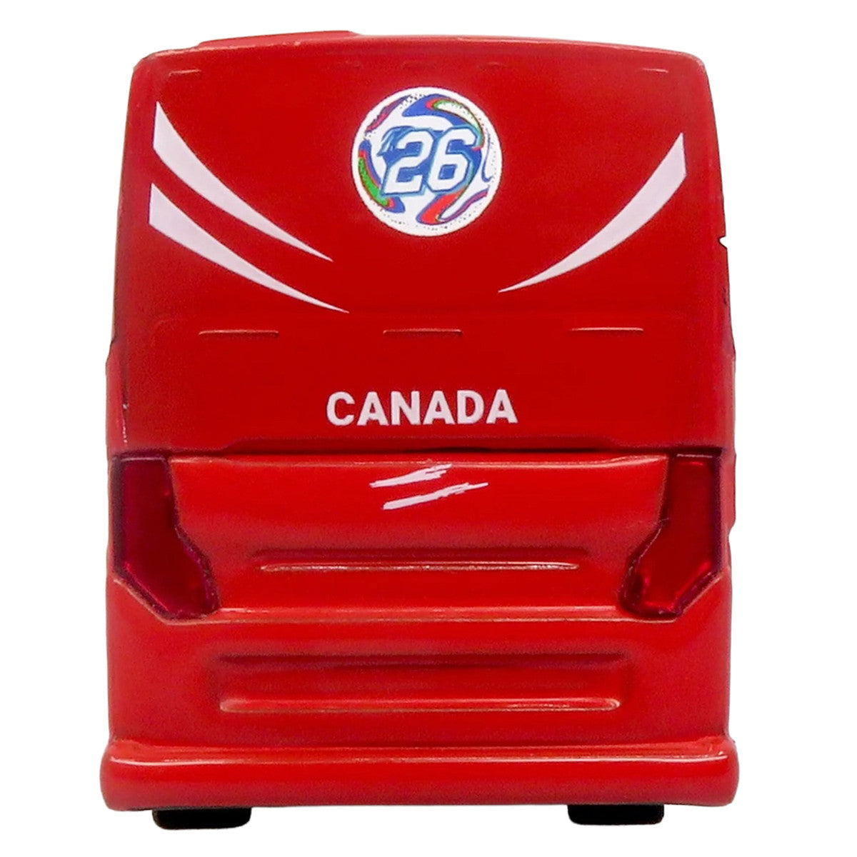 Prevost H3-45 Coach Bus "Canada National Soccer Team" Red with Graphics "International Federation of the Global Game" Series Limited Edition to 504 pieces Worldwide 1/87 (HO) Diecast Model by Iconic Replicas-3