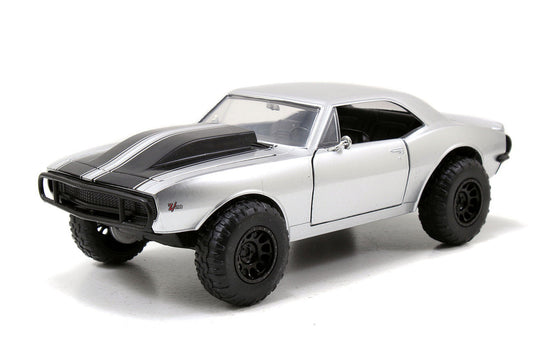 Roman's Chevrolet Camaro Z/28 Silver "Fast & Furious 7" Movie 1/24 Diecast Model Car by Jada-1