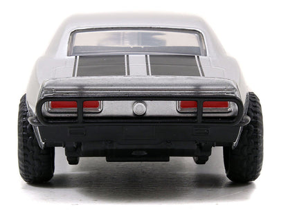 Roman's Chevrolet Camaro Z/28 Silver with Black Stripes "Fast & Furious 7" (2015) Movie 1/32 Diecast Model Car by Jada-3