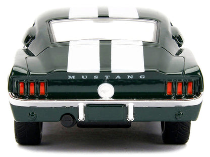 Sean's Ford Mustang Dark Green with White Stripes "Fast & Furious" Movie 1/32 Diecast Model Car by Jada-4