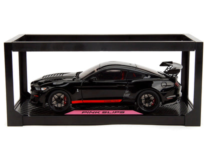Shelby GT500 "Code Red" Black with Red Stripes "Pink Slips" Series 1/18 Diecast Model Car by Jada-0