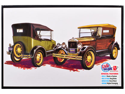 Skill 2 Model Kit 1927 Ford Model T Touring 2 in 1 Kit 1/25 Scale Model by AMT-3