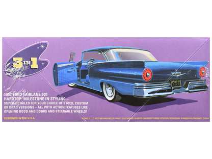 Skill 2 Model Kit 1957 Ford Fairlane Hardtop 3-in-1 Kit 1/25 Scale Model by AMT-2