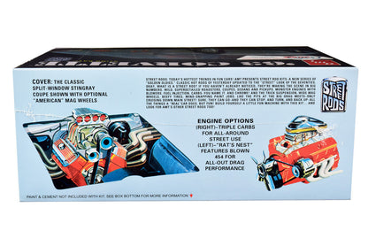 Skill 2 Model Kit 1963 Chevrolet Corvette Stingray 1/25 Scale Model by AMT-1