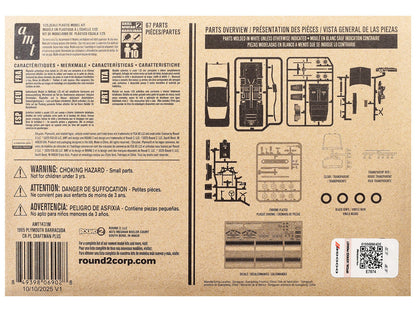 Skill 2 Model Kit 1965 Plymouth Barracuda "Craftsman Plus" Series 1/25 Scale Model by AMT-2