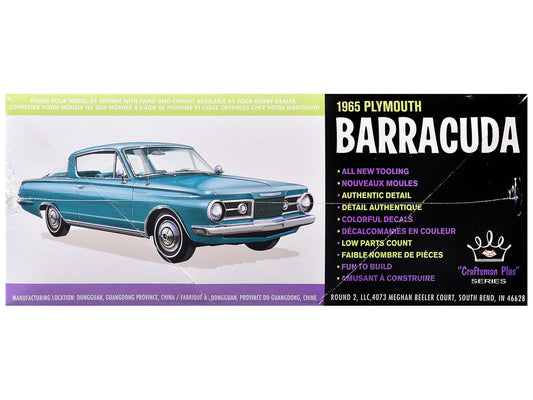 Skill 2 Model Kit 1965 Plymouth Barracuda "Craftsman Plus" Series 1/25 Scale Model by AMT-1