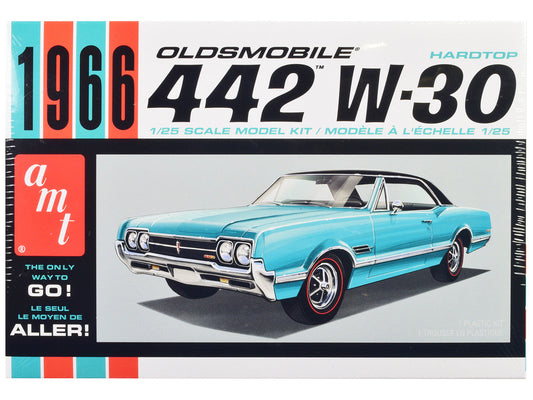 Skill 2 Model Kit 1966 Oldsmobile 442 W-30 Hardtop 1/25 Scale Model by AMT-0