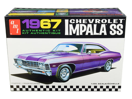 Skill 2 Model Kit 1967 Chevrolet Impala SS 1/25 Scale Model by AMT-0