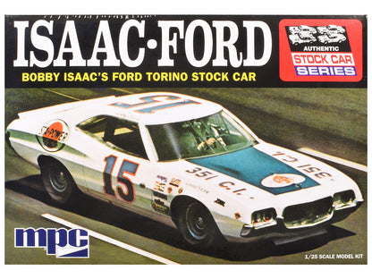 Skill 2 Model Kit 1972 Ford Torino Stock Car "Bobby Isaac" 1/25 Scale Model by MPC-0