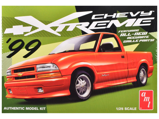 Skill 2 Model Kit 1999 Chevrolet S-10 Xtreme Pickup Truck 1/25 Scale Model by AMT - Car Models