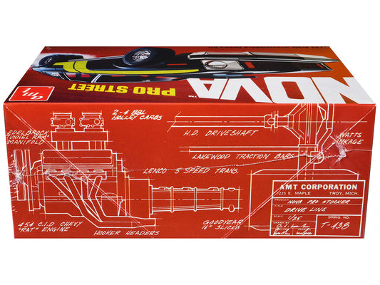 Skill 2 Model Kit Chevrolet Nova Pro Street 1/25 Scale Model by AMT-1