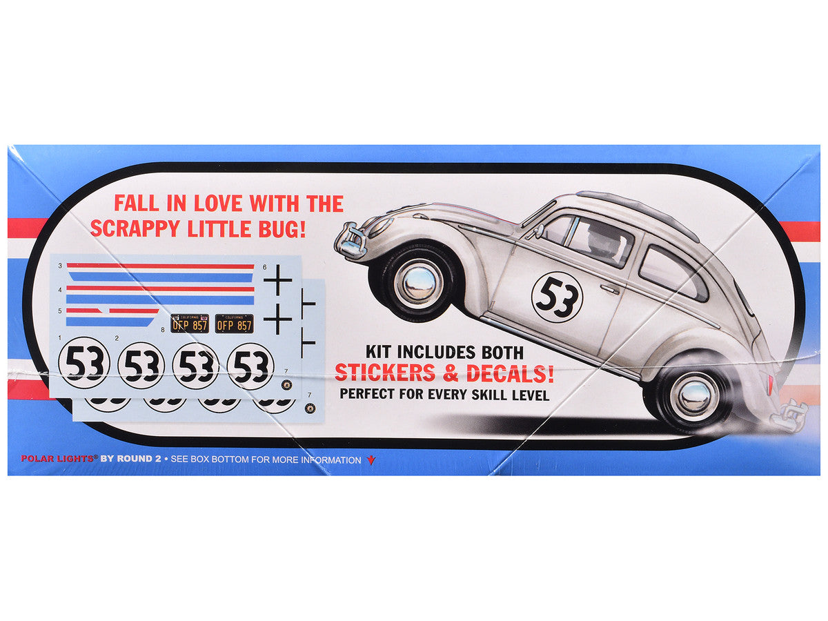 Skill 2 Model Kit Volkswagen Beetle Herbie "The Love Bug" (1969) Movie 1/25 Scale Model by Polar Lights-0
