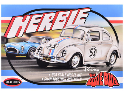 Skill 2 Model Kit Volkswagen Beetle Herbie "The Love Bug" (1969) Movie 1/25 Scale Model by Polar Lights-3