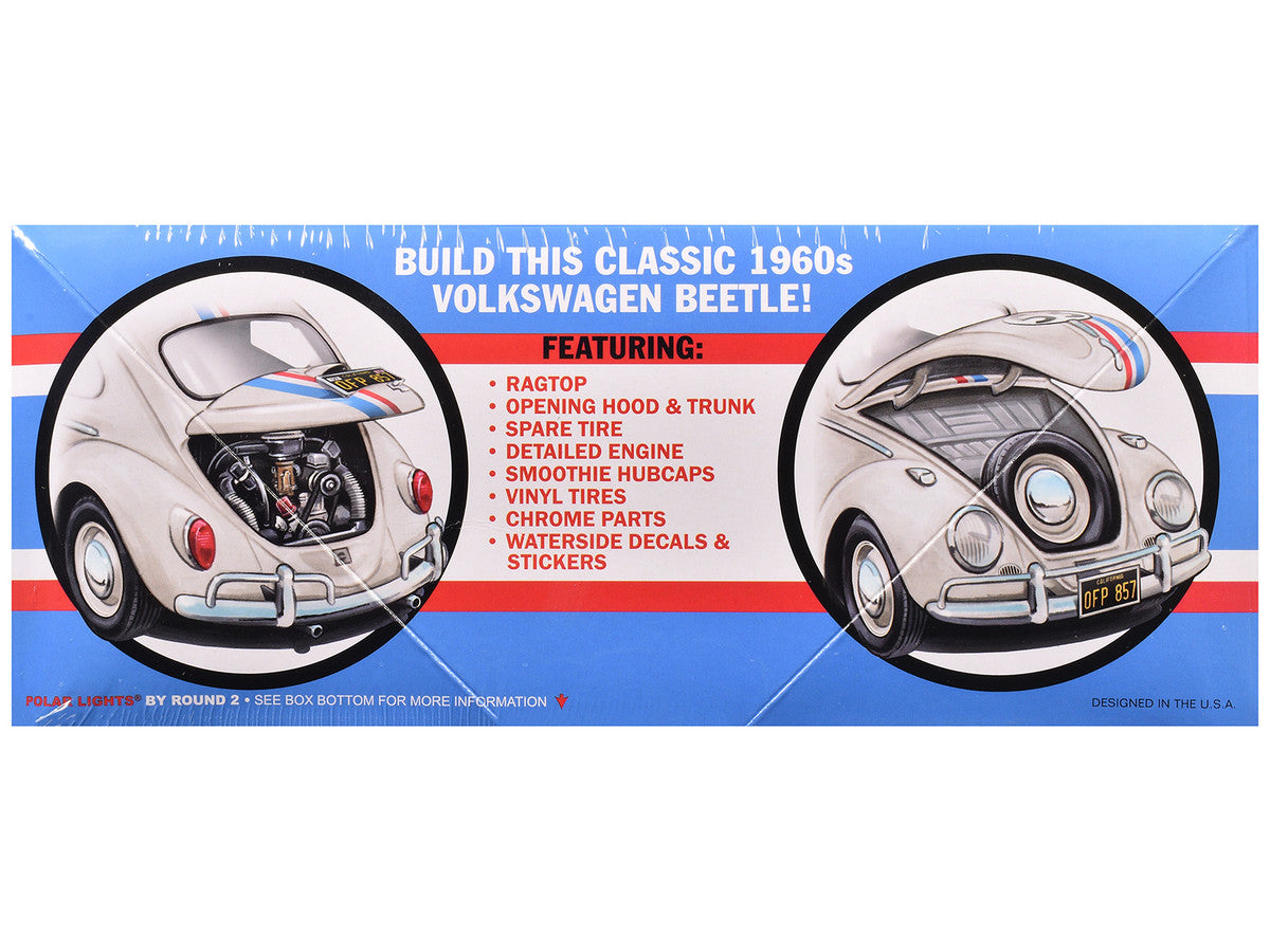 Skill 2 Model Kit Volkswagen Beetle Herbie "The Love Bug" (1969) Movie 1/25 Scale Model by Polar Lights-1