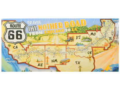Skill 3 Model Kit 1955 Chevrolet Bel Air Hardtop "Route 66" 1/25 Scale Model by Atlantis-3