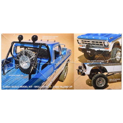 Skill 3 Model Kit 1971 Ford F-250 Custom Lifted 4x4 Pickup Truck 1/25 Scale Model by Moebius-1