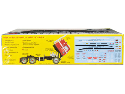 Skill 3 Model Kit Peterbilt 352 Pacemaker Cabover Tractor "Coors" 1/25 Scale Model by AMT-1