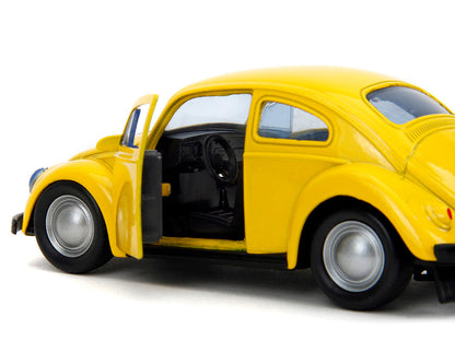 Volkswagen Beetle "Bumblebee" Yellow "Transformers" "Hollywood Rides" Series 1/32 Diecast Model Car by Jada-2