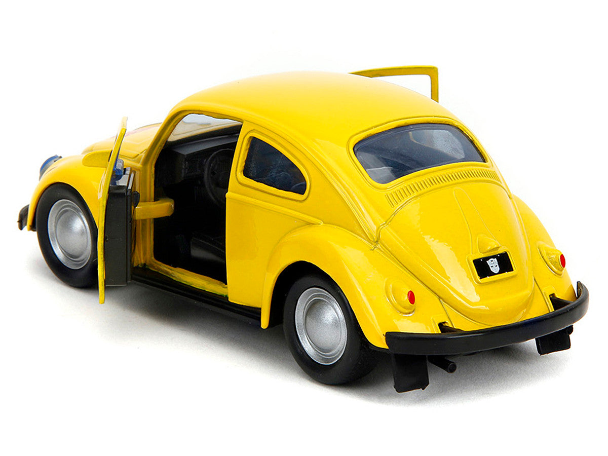 Volkswagen Beetle "Bumblebee" Yellow "Transformers" "Hollywood Rides" Series 1/32 Diecast Model Car by Jada-3