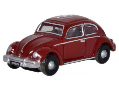 Volkswagen Beetle Ruby Red 1/148 (N) Scale Diecast Model Car by Oxford Diecast-0