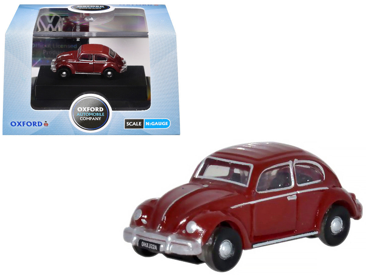 Volkswagen Beetle Ruby Red 1/148 (N) Scale Diecast Model Car by Oxford Diecast-2