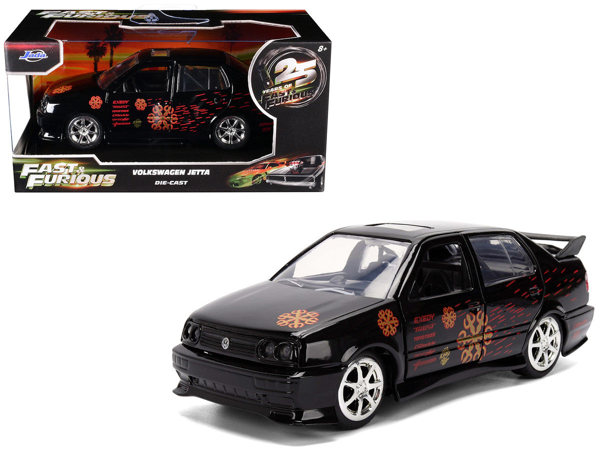 Volkswagen Jetta Black with Graphics "Fast & Furious Remix - 25th Anniversary" Series 1/32 Diecast Model Car by Jada-4
