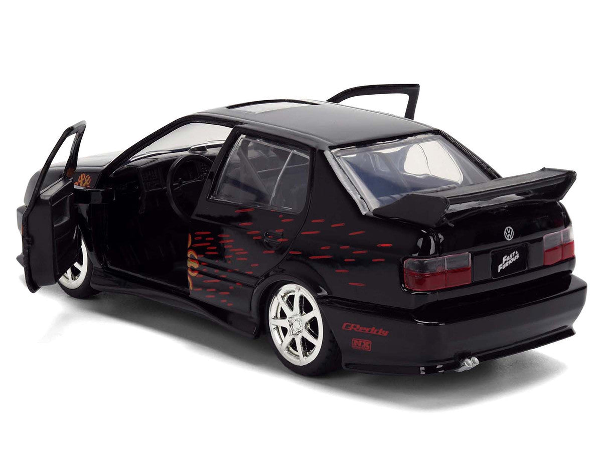 Volkswagen Jetta Black with Graphics "Fast & Furious Remix - 25th Anniversary" Series 1/32 Diecast Model Car by Jada-0