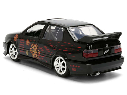 Volkswagen Jetta Black with Graphics "Fast & Furious Remix - 25th Anniversary" Series 1/32 Diecast Model Car by Jada-2