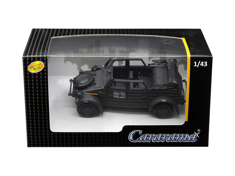 Volkswagen Kubelwagen Convertible K Type 82 Black 1/43 Diecast Model Car by Cararama-0