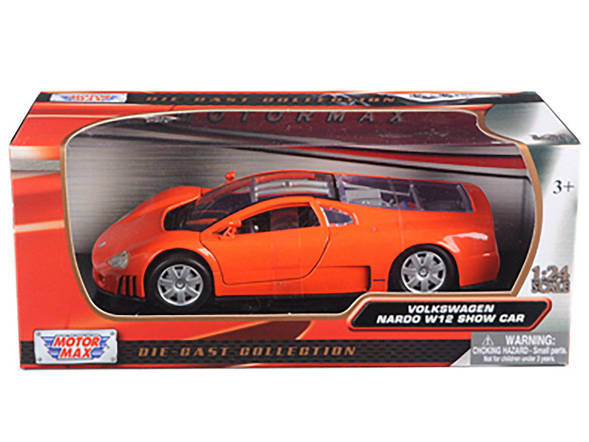 Volkswagen Nardo W12 Orange 1/24 Diecast Car Model by Motormax-2