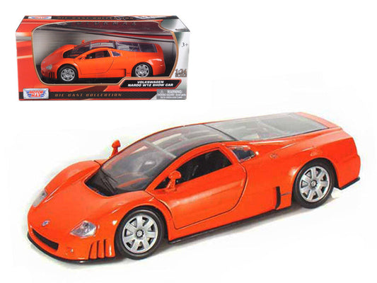 Volkswagen Nardo W12 Orange 1/24 Diecast Car Model by Motormax-0