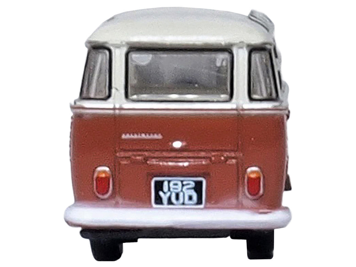 Volkswagen T1 Samba Bus Sealing Wax Red and Gray 1/148 (N) Scale Diecast Model Car by Oxford Diecast-3