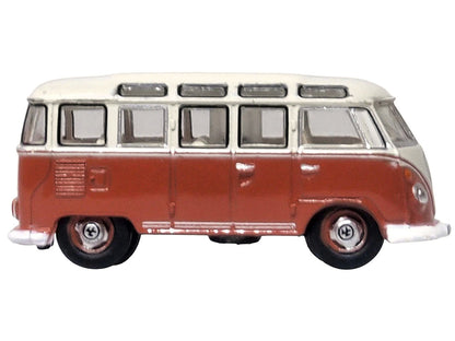 Volkswagen T1 Samba Bus Sealing Wax Red and Gray 1/148 (N) Scale Diecast Model Car by Oxford Diecast-2